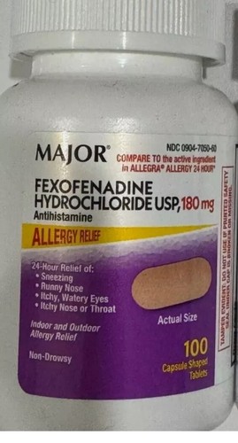 Major fexofenadine 180 - major,